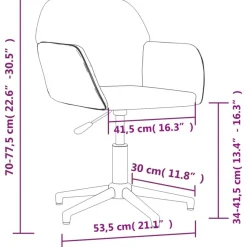 vidaXL Bürostuhl Drehbar Blau Stoff