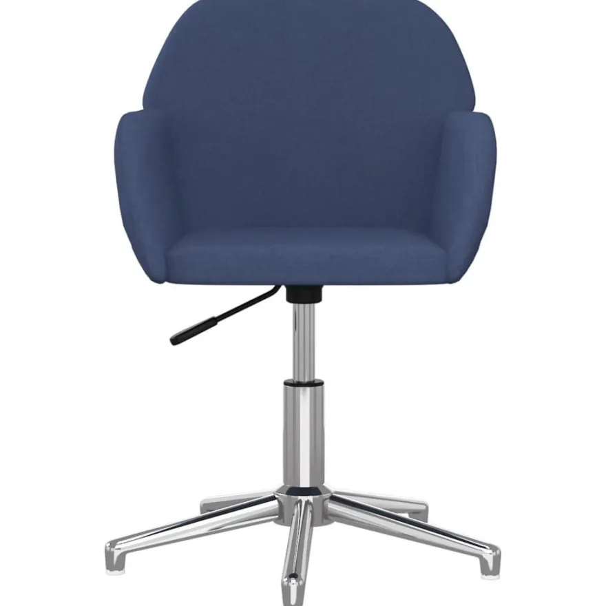 vidaXL Bürostuhl Drehbar Blau Stoff