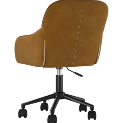 vidaXL Bürostuhl Drehbar Braun Samt