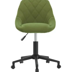 vidaXL Bürostuhl Drehbar Hellgrün Samt