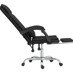 vidaXL Bürostuhl mit Massagefunktion Schwarz Kunstleder