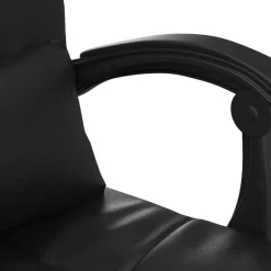 vidaXL Bürostuhl mit Massagefunktion Schwarz Kunstleder