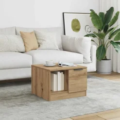 vidaXL Couchtisch Artisan-Eiche 50x50x36 cm Holzwerkstoff