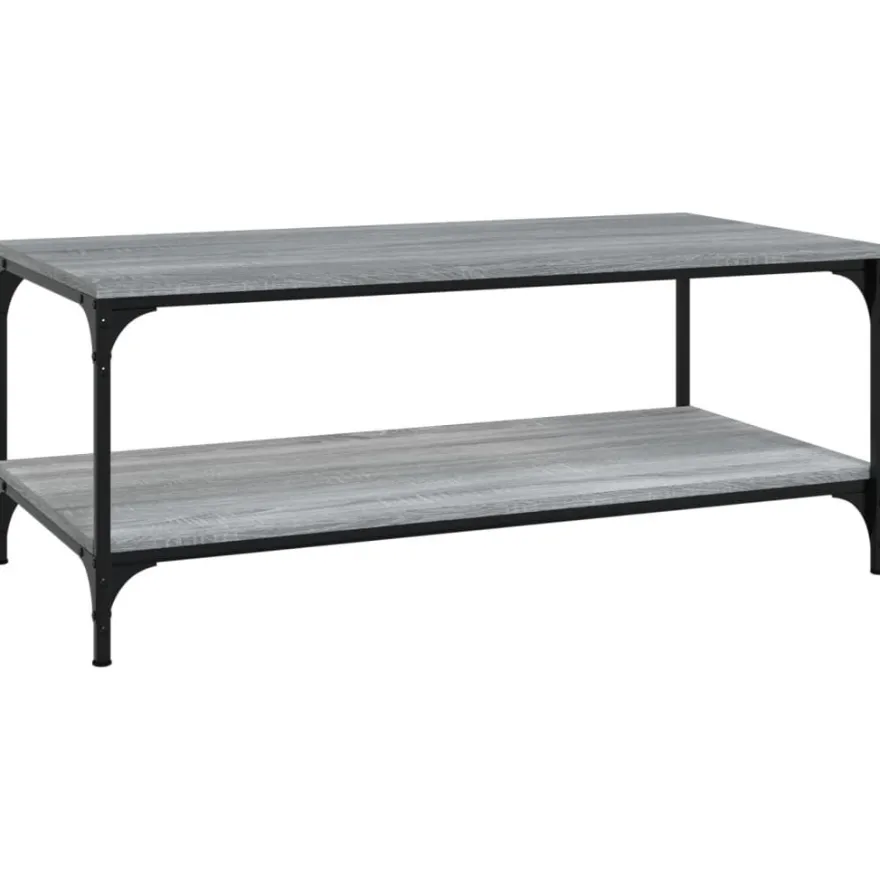 vidaXL Couchtisch Grau Sonoma 80x50x40 cm Holzwerkstoff