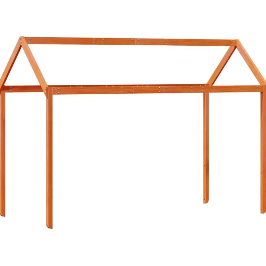 vidaXL Dach für Kinderbett Wachsbraun 217x95,5x159cm Massivholz Kiefer