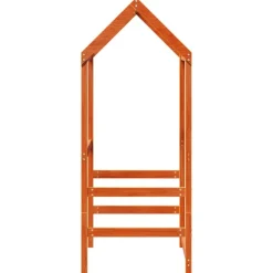 vidaXL Dach für Kinderbett Wachsbraun 98x70x176,5 cm Massivholz Kiefer