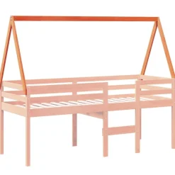 vidaXL Dach für Kinderbett Wachsbraun 199x80,5x88 cm Massivholz Kiefer