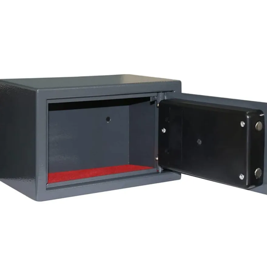 vidaXL Digitaler Safe mit Schloss Dunkelgrau 31 x 20 x 20 cm Stahl