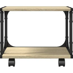 vidaXL Druckerständer 2 Ablagen Sonoma-Eiche 41x28x33,5 cm
