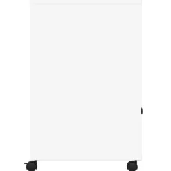 vidaXL Druckerständer mit Rollen Weiß 60x48x74 cm