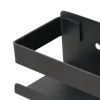 vidaXL Duschablage Mattschwarz 23x6,5x6 cm Gebürsteter Edelstahl 304