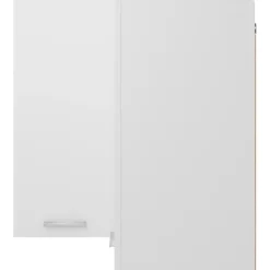 vidaXL Eckhängeschrank Weiß 57x57x60 cm Holzwerkstoff