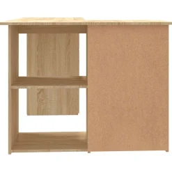 vidaXL Eckschreibtisch Sonoma-Eiche 145x100x76 cm Holzwerkstoff