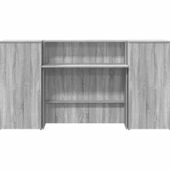 vidaXL Empfangstheke Grau Sonoma 200x50x103,5 cm Holzwerkstoff