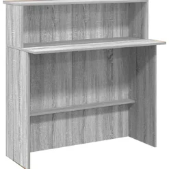 vidaXL Empfangstheke Grau Sonoma 200x50x103,5 cm Holzwerkstoff