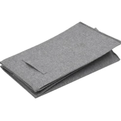vidaXL Faltbarer Wäschekorb Grau 64,5x34,5x59 cm Leinenimitat Stoff