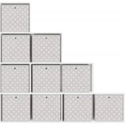 vidaXL Faltboxen 10 Stk. Creme 32x32x32 cm Vlies