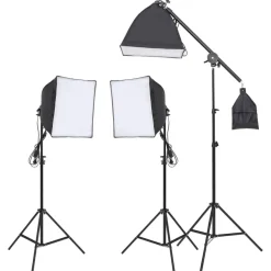 vidaXL Fotostudio-Set mit Beleuchtung und Hintergrund