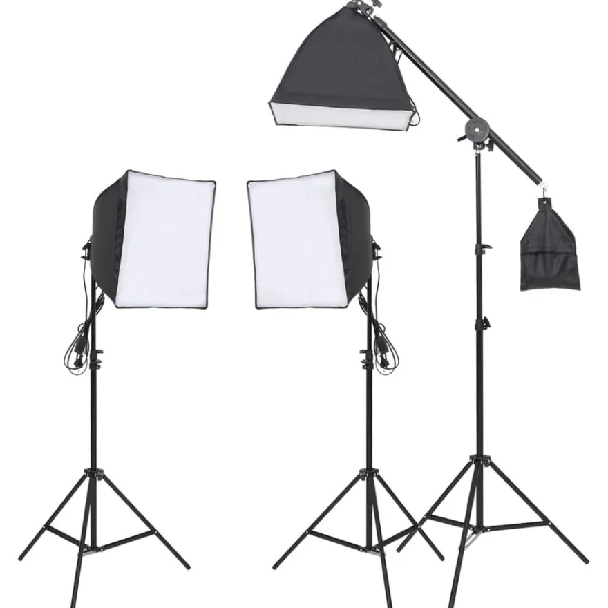 vidaXL Fotostudio-Set mit Beleuchtung und Hintergrund