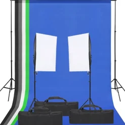 vidaXL Fotostudio-Set mit Beleuchtung und Hintergrund