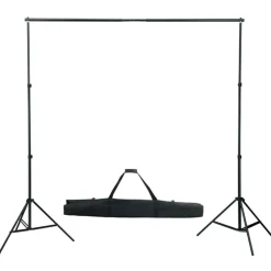 vidaXL Fotostudio-Set mit Hintergrund, Leuchten und Schirmen