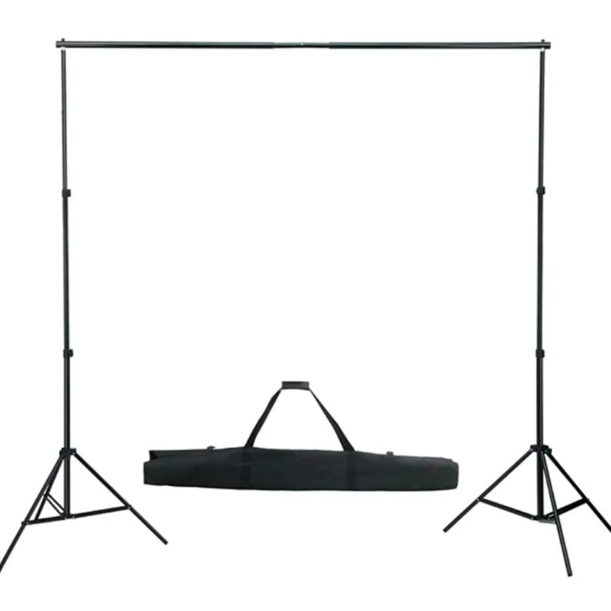 vidaXL Fotostudio-Set mit Hintergrund, Leuchten und Schirmen