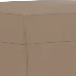 vidaXL Fußhocker Cappuccino-Braun 70x55x41 cm Kunstleder