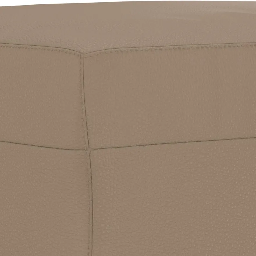 vidaXL Fußhocker Cappuccino-Braun 70x55x41 cm Kunstleder