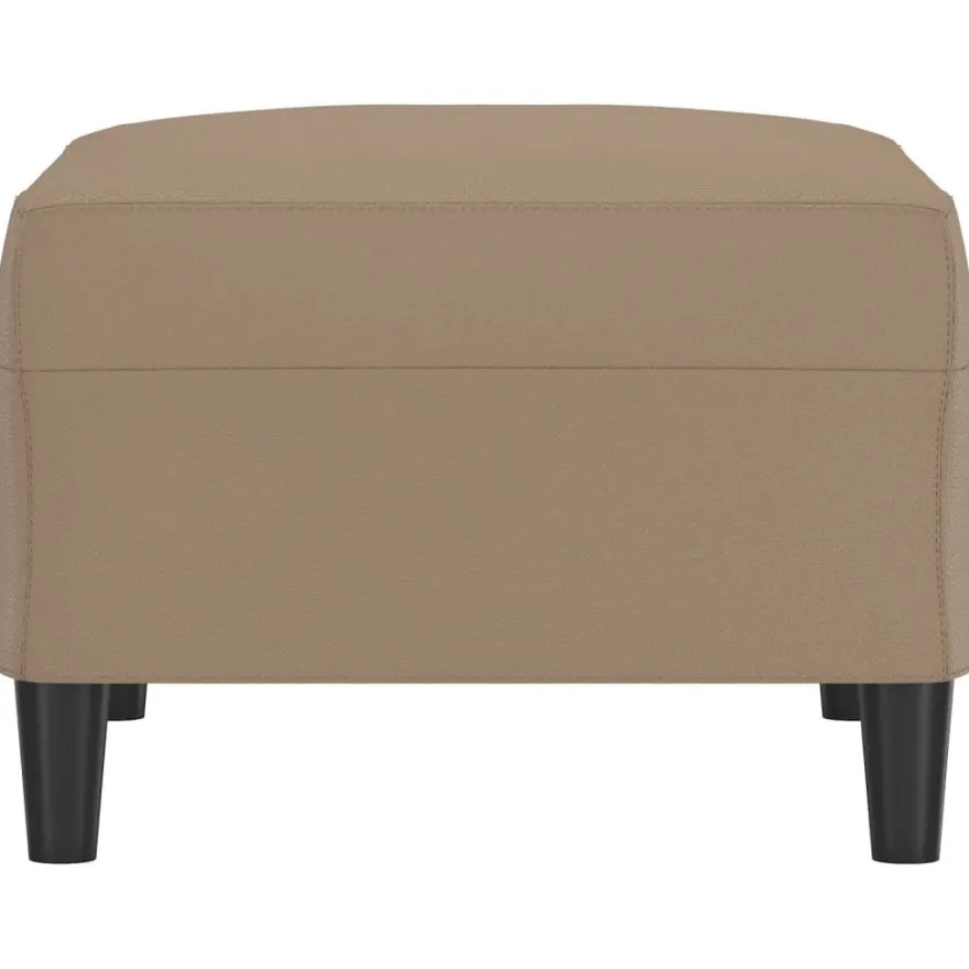 vidaXL Fußhocker Cappuccino-Braun 70x55x41 cm Kunstleder