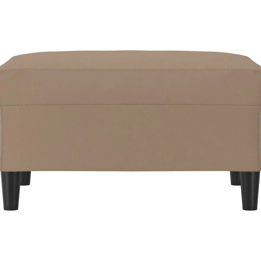 vidaXL Fußhocker Cappuccino-Braun 70x55x41 cm Kunstleder