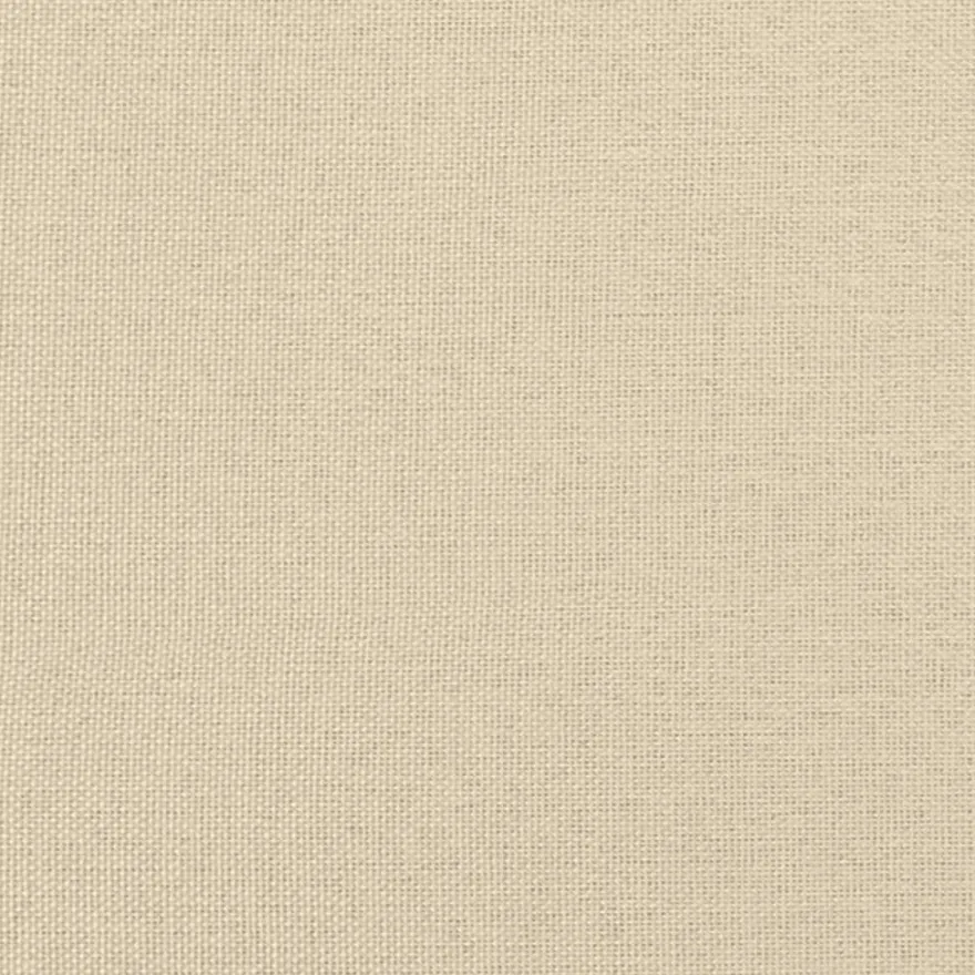 vidaXL Fußhocker Creme 60x50x41 cm Stoff