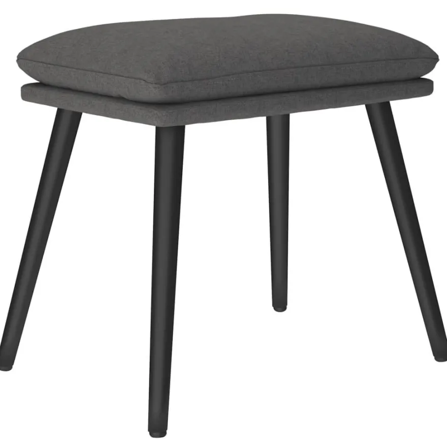 vidaXL Fußhocker Dunkelgrau 45x29,5x35 cm Stoff
