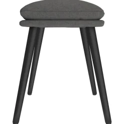 vidaXL Fußhocker Dunkelgrau 45x29,5x35 cm Stoff