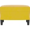 vidaXL Fußhocker Gelb 60x50x41 cm Samt