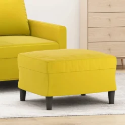 vidaXL Fußhocker Gelb 60x50x41 cm Samt