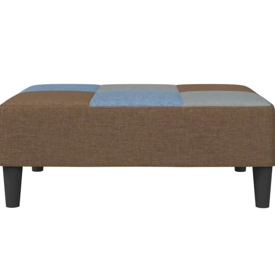 vidaXL Fußhocker Patchwork 77x55x31 cm Stoff