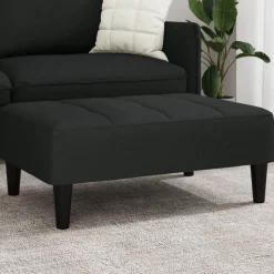 vidaXL Fußhocker Schwarz 77x55x31 cm Samt