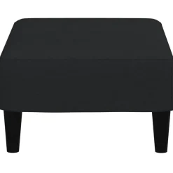 vidaXL Fußhocker Schwarz 77x55x31 cm Samt