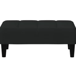 vidaXL Fußhocker Schwarz 77x55x31 cm Samt