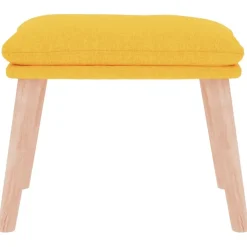 vidaXL Fußhocker Senfgelb 45x29,5x35 cm Stoff