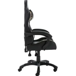 vidaXL Gaming-Stuhl Schwarz und Tarnmuster Kunstleder