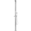 vidaXL Gartendusche 220 cm Edelstahl