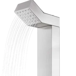 vidaXL Gartendusche 220 cm Edelstahl