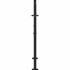 vidaXL Gartentor Schwarz 105x106 cm Stahl Lichtdesign