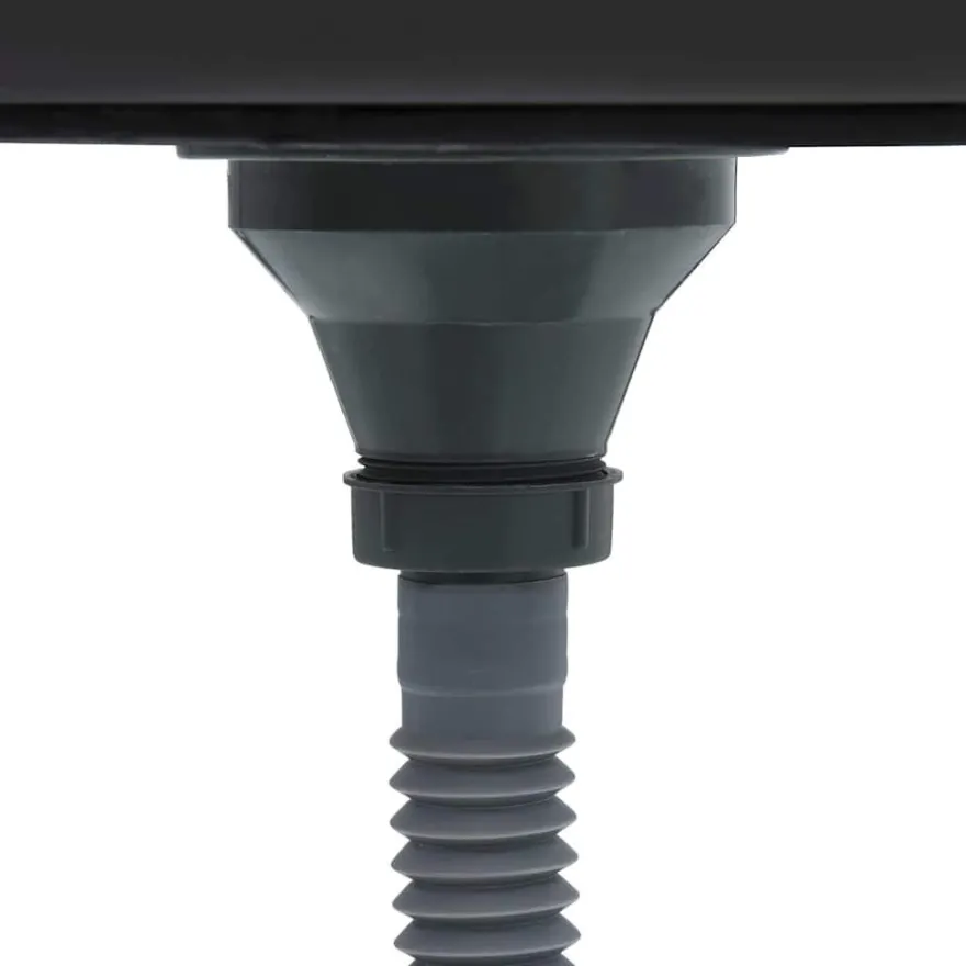 vidaXL Handgemachte Einbauspüle Edelstahl