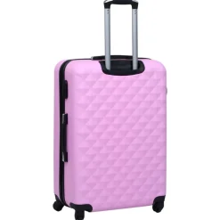 vidaXL Hartschalen-Trolley-Set 3 Stk. Rosa ABS