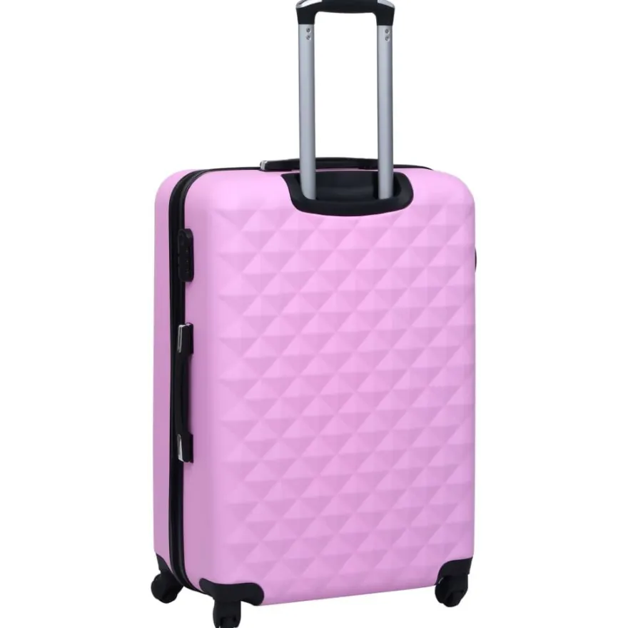 vidaXL Hartschalen-Trolley-Set 3 Stk. Rosa ABS