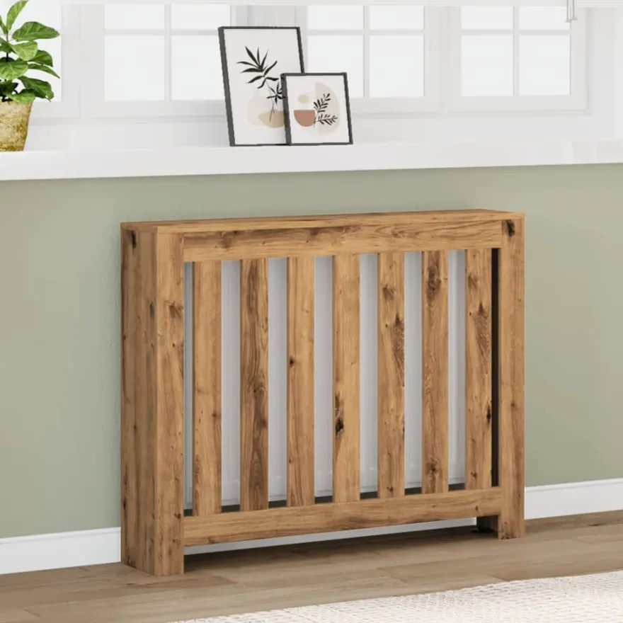 vidaXL Heizkörperverkleidung Artisan-Eiche 104x20x82 cm Holzwerkstoff