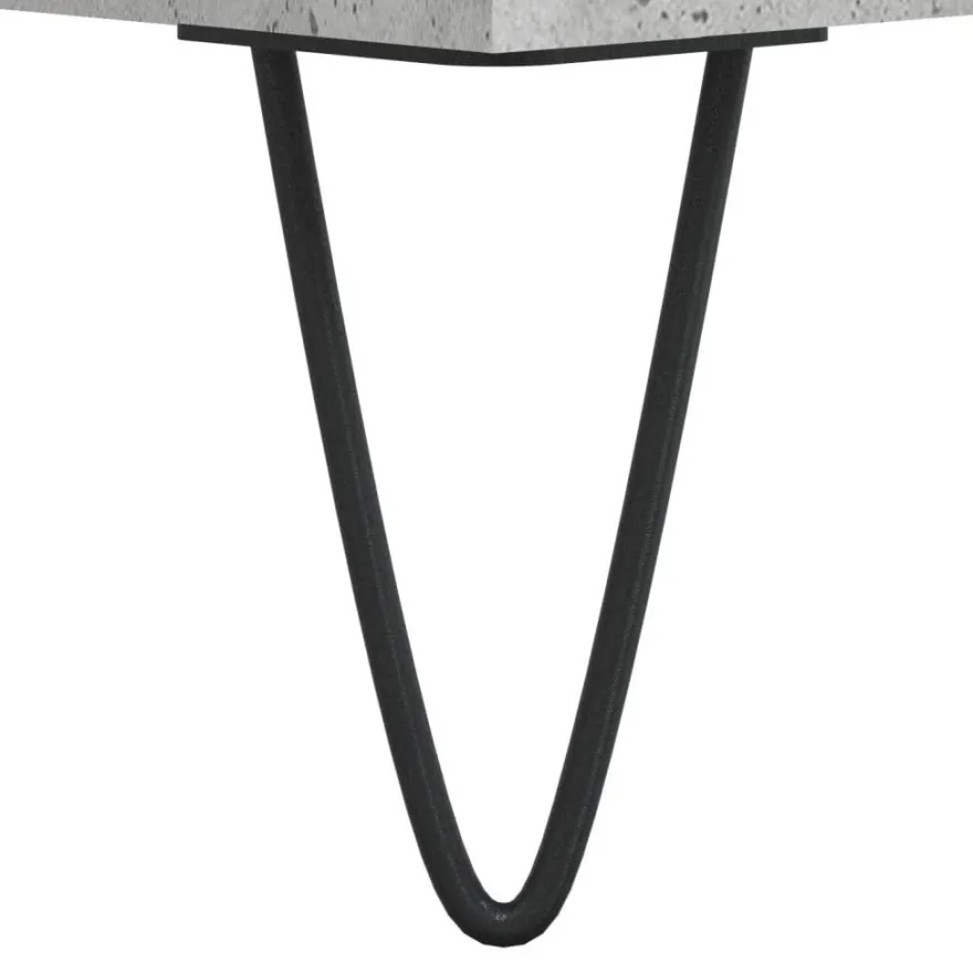 vidaXL Highboard Betongrau 69,5x34x180 cm Holzwerkstoff