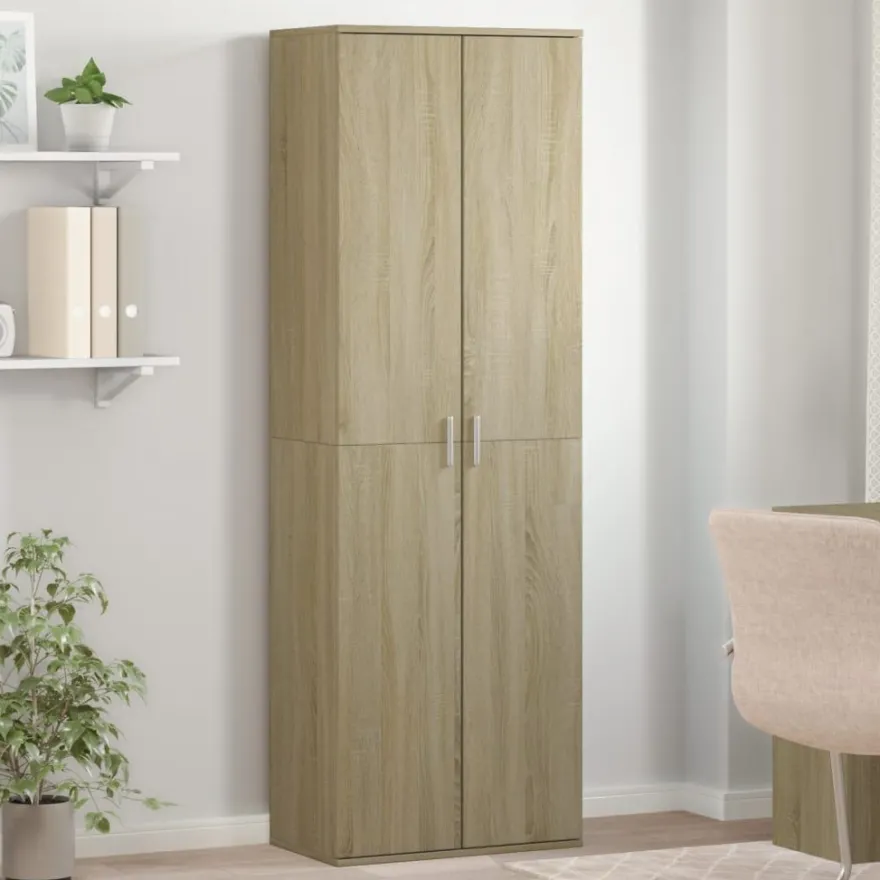vidaXL Highboard Sonoma-Eiche 60x35x180 cm Holzwerkstoff